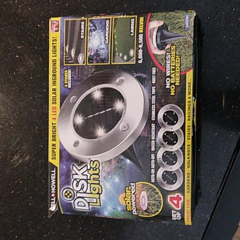 Bell + Howell Super Bright 4 LED Solar Inground Lights